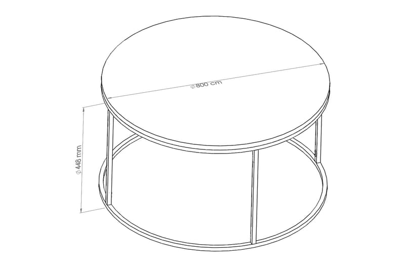 Startis Soffbord 60 cm - Svart - Soffbord