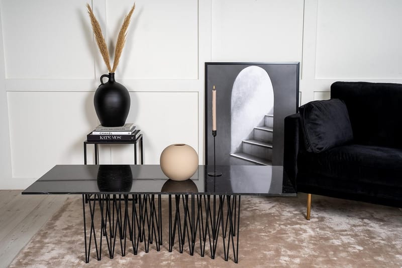 Stone Soffbord 140 cm - Svart - Möbler - Bord & matgrupper - Soffbord