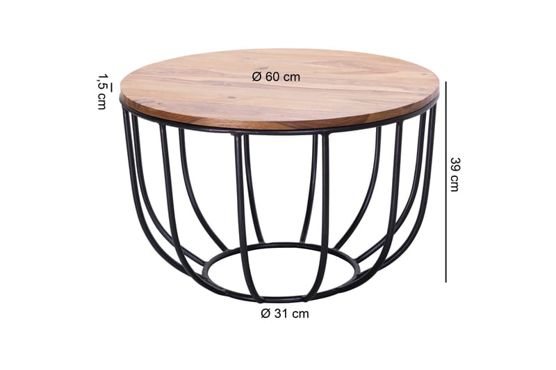 Streams Soffbord 60 cm - Trä/natur - Möbler - Bord & matgrupper - Soffbord