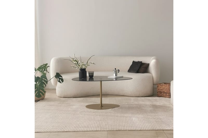 Svanabyn Soffbord 90 cm - Grå/Guld - Möbler - Bord & matgrupper - Soffbord