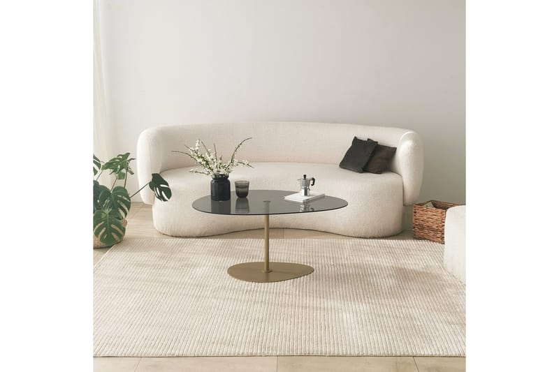 Svanabyn Soffbord 90 cm - Grå/Guld - Möbler - Bord & matgrupper - Soffbord