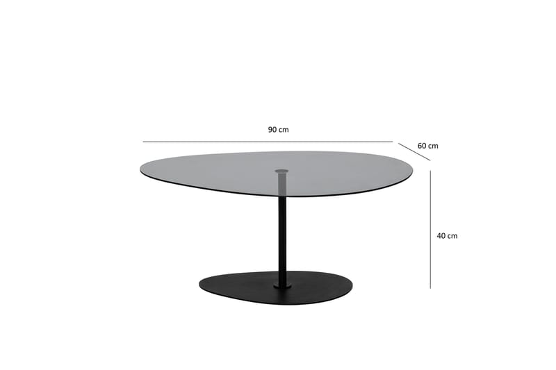 Svanabyn Soffbord 90 cm - Grå/Svart - Möbler - Bord & matgrupper - Soffbord