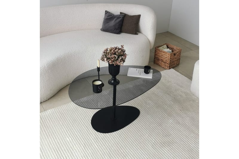 Svanabyn Soffbord 90 cm - Grå/Svart - Möbler - Bord & matgrupper - Soffbord