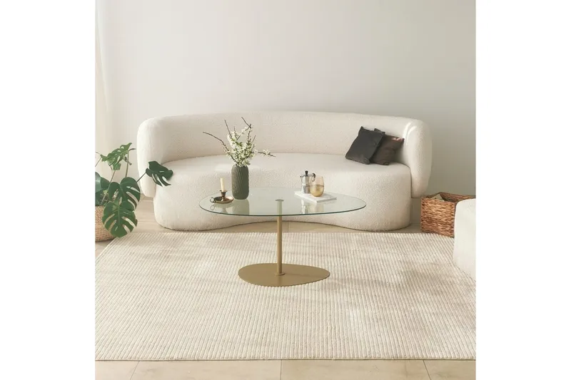 Svanabyn Soffbord 90 cm - Guld - Möbler - Bord & matgrupper - Soffbord