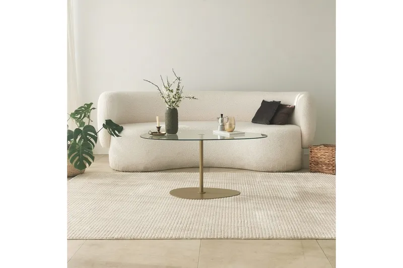 Svanabyn Soffbord 90 cm - Guld - Möbler - Bord & matgrupper - Soffbord