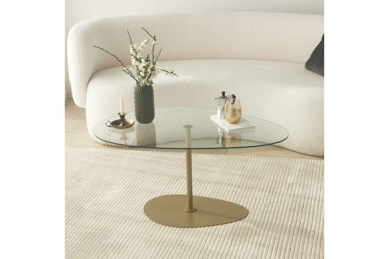 Svanabyn Soffbord 90 cm - Guld - Möbler - Bord & matgrupper - Soffbord