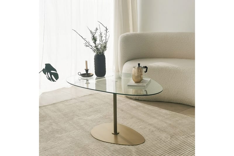 Svanabyn Soffbord 90 cm - Guld - Möbler - Bord & matgrupper - Soffbord