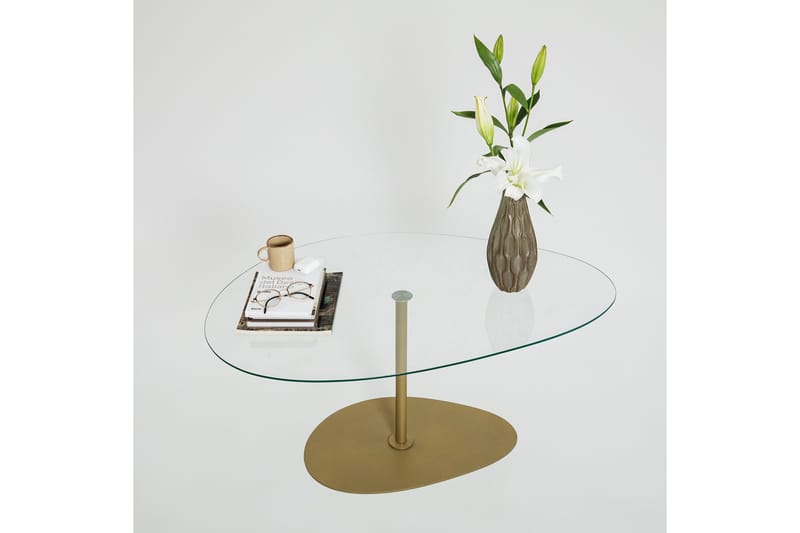 Svanabyn Soffbord 90 cm - Guld - Möbler - Bord & matgrupper - Soffbord