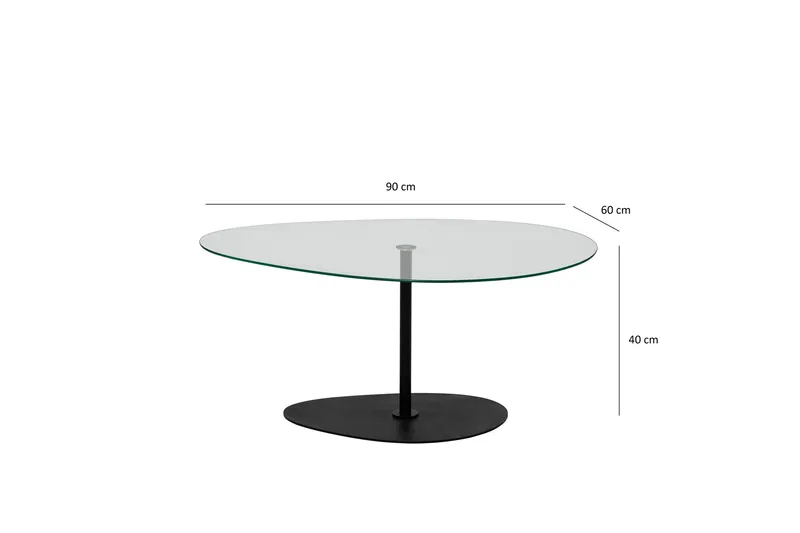Svanabyn Soffbord 90 cm - Svart - Möbler - Bord & matgrupper - Soffbord