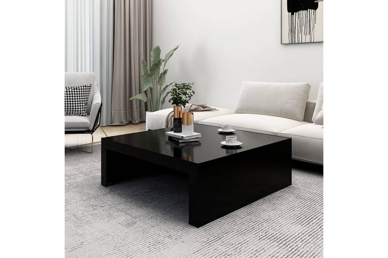 Soffbord svart 100x100x35 cm spånskiva - Svart - Möbler - Bord & matgrupper - Soffbord