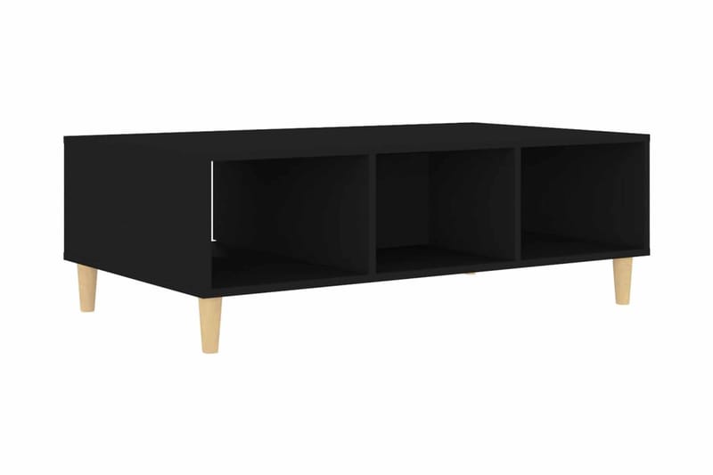 Soffbord svart 103,5x60x35 cm spånskiva - Svart - Soffbord