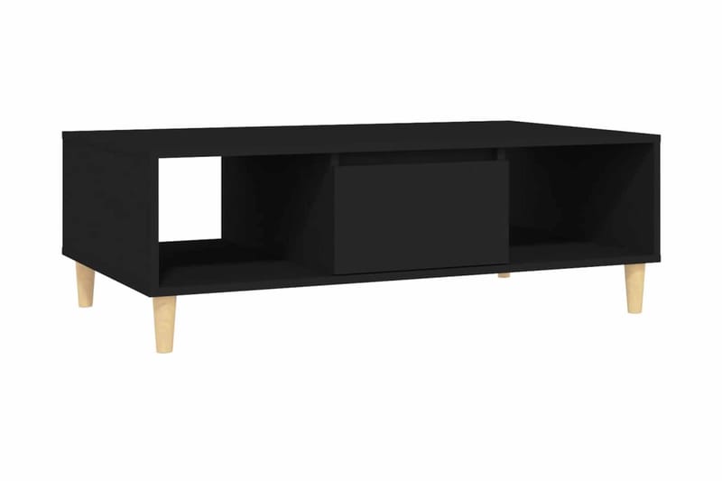 Soffbord svart 103,5x60x35 cm spånskiva - Svart - Soffbord