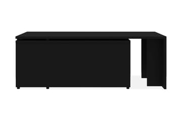 Soffbord svart 150x50x35 cm spånskiva