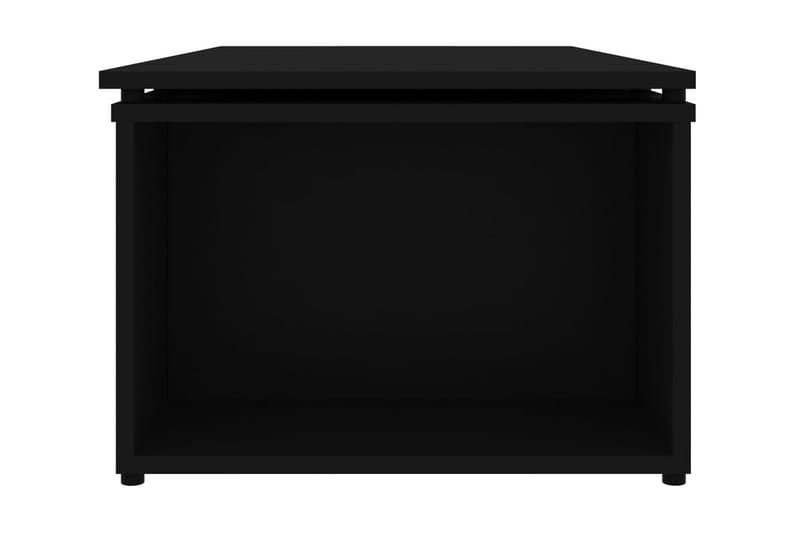 Soffbord svart 150x50x35 cm spånskiva - Svart - Soffbord