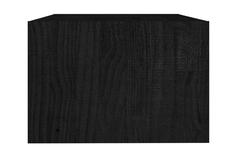Soffbord svart 75x50x33,5 cm massiv furu - Svart - Möbler - Bord & matgrupper - Soffbord
