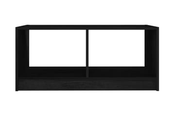 Soffbord svart 75x50x33,5 cm massiv furu