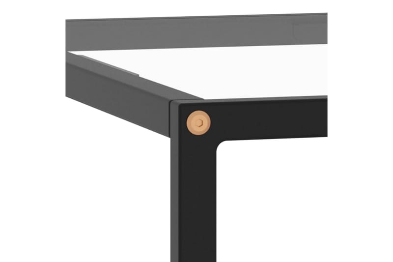 Soffbord svart med härdat glas 60x60x35 cm - Svart - Möbler - Bord & matgrupper - Soffbord
