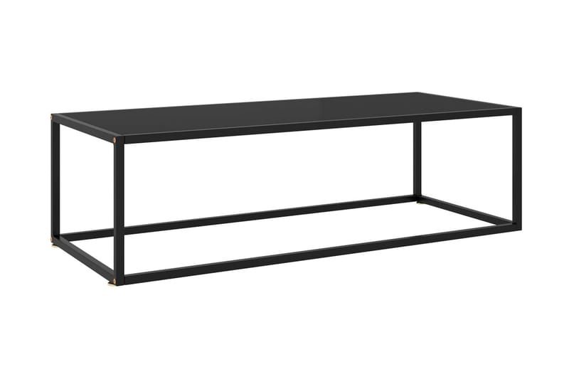 Soffbord svart med svart glas 120x50x35 cm - Svart - Möbler - Bord & matgrupper - Soffbord