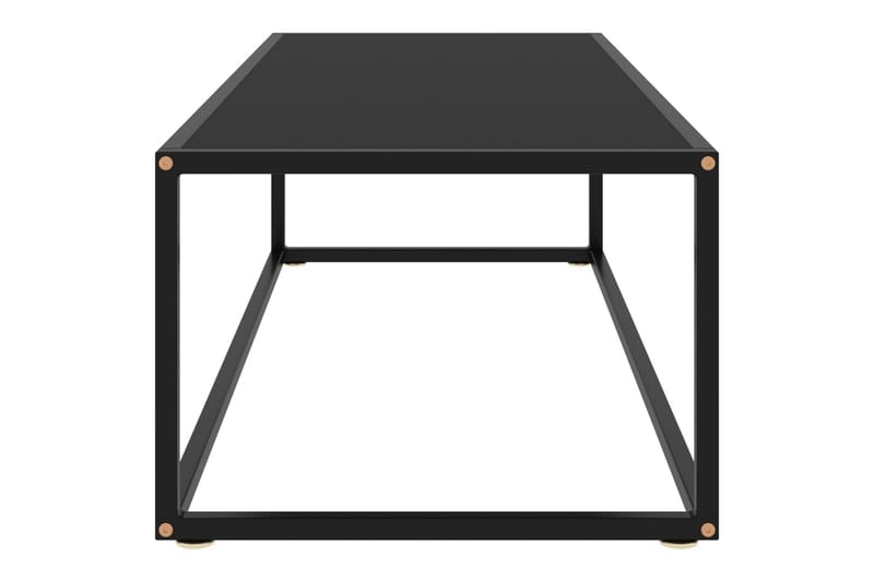 Soffbord svart med svart glas 120x50x35 cm - Svart - Möbler - Bord & matgrupper - Soffbord