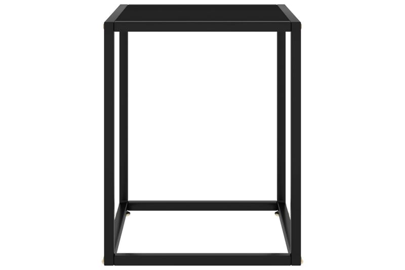 Soffbord svart med svart glas 40x40x50 cm - Svart - Möbler - Bord & matgrupper - Soffbord