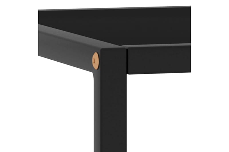 Soffbord svart med svart glas 40x40x50 cm - Svart - Möbler - Bord & matgrupper - Soffbord