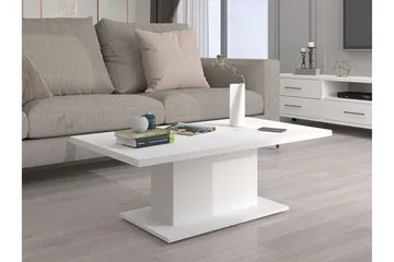 Tallow Rektangulärt Soffbord i Målat Trä - Vit - Möbler - Bord & matgrupper - Soffbord