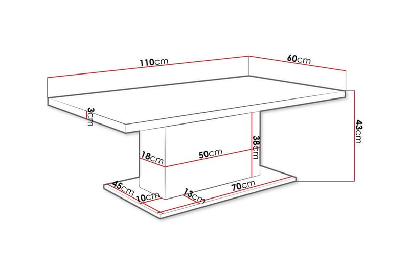 Tallow Soffbord 60 cm - Brun - Möbler - Bord & matgrupper - Soffbord