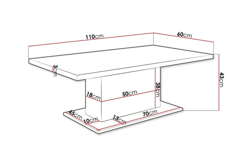 Tallow Soffbord 60 cm - Brun - Möbler - Bord & matgrupper - Soffbord