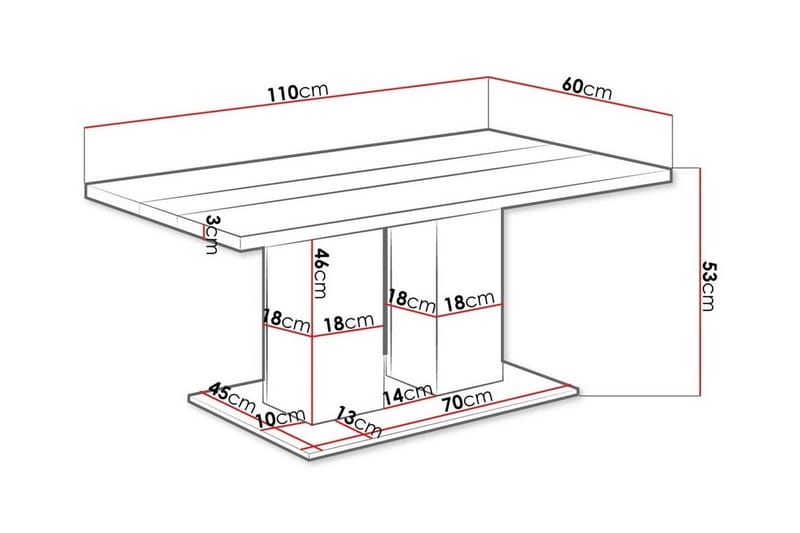 Tallow Soffbord 60 cm NO_BRAND Black - Möbler - Bord & matgrupper - Soffbord