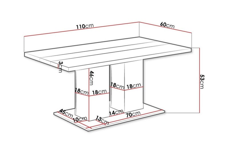 Tallow Soffbord 60 cm - Svart - Möbler - Bord & matgrupper - Soffbord