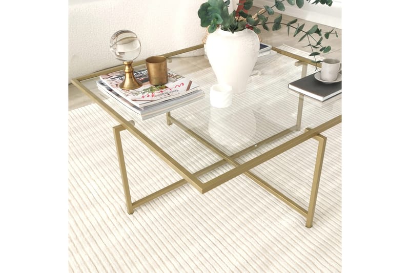 Telence Soffbord 85x35x85 cm - Guld - Möbler - Bord & matgrupper - Soffbord