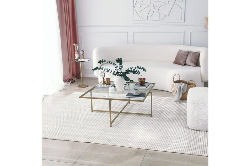 Telence Soffbord 85x35x85 cm - Guld - Möbler - Bord & matgrupper - Soffbord