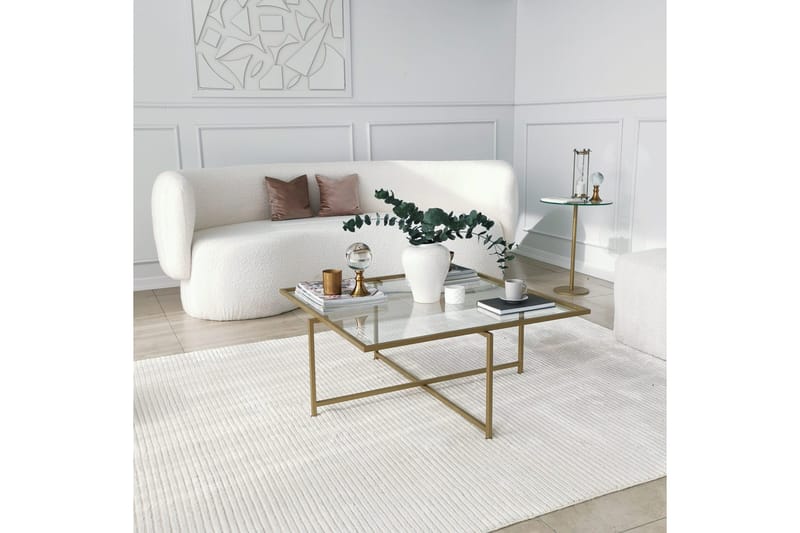 Telence Soffbord 85x35x85 cm - Guld - Möbler - Bord & matgrupper - Soffbord