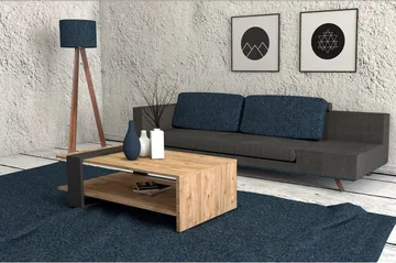 Terasa Soffbord 80 cm med Förvaring Hylla - Valnötsbrun/Grå - Möbler - Bord & matgrupper - Soffbord