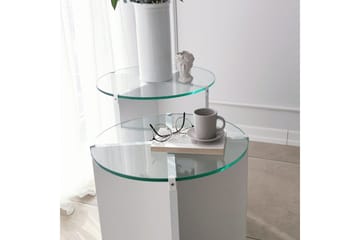 Teratio Satsbord 60x40x60 cm Runt - Vit - Möbler - Bord & matgrupper - Soffbord