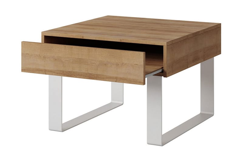 Tessan Soffbord Litet 64 cm med Förvaring Låda - Vit - Möbler - Bord & matgrupper - Soffbord