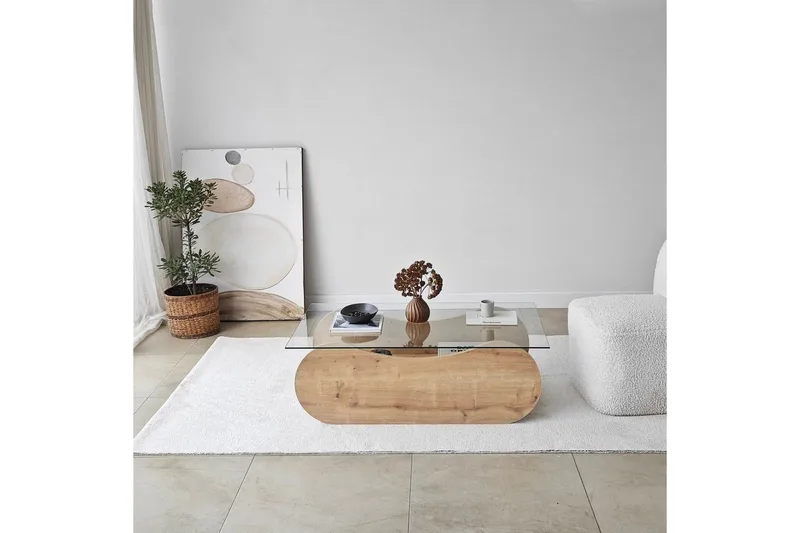 Soffbord Tevrin Sudamalek / Transparent - Sudamalek / Transparent - Möbler - Bord & matgrupper - Soffbord