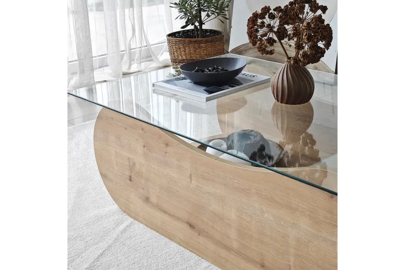 Soffbord Tevrin Sudamalek / Transparent - Sudamalek / Transparent - Möbler - Bord & matgrupper - Soffbord