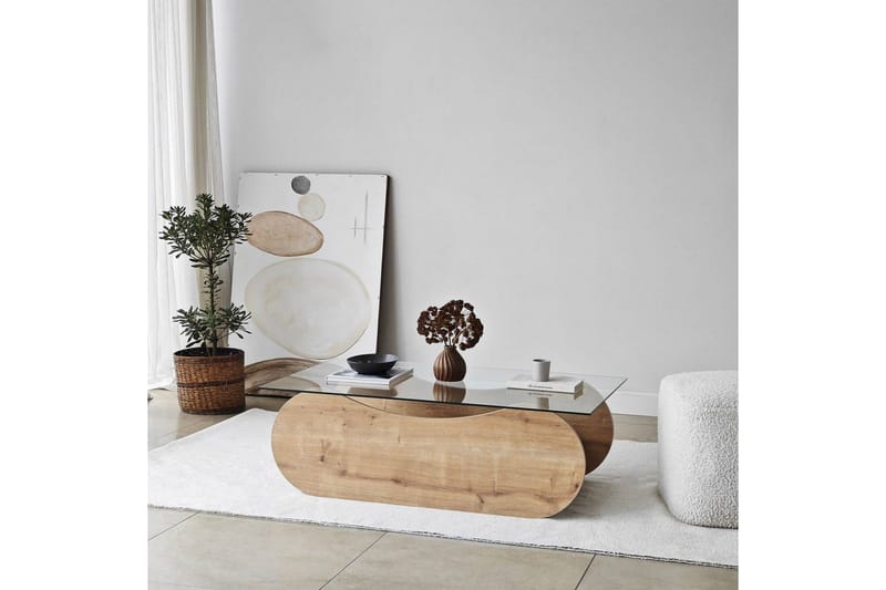 Soffbord Tevrin Sudamalek / Transparent - Sudamalek / Transparent - Möbler - Bord & matgrupper - Soffbord