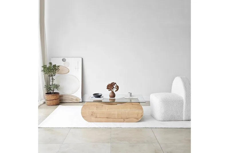 Soffbord Tevrin Sudamalek / Transparent - Sudamalek / Transparent - Möbler - Bord & matgrupper - Soffbord