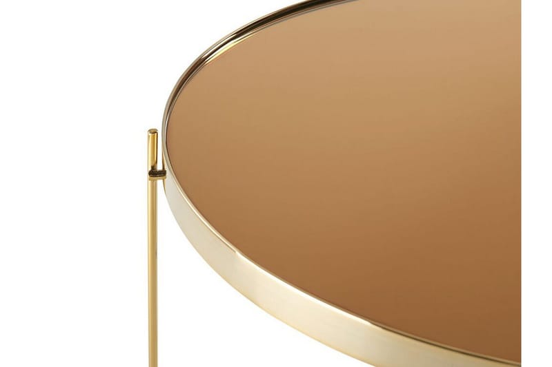 Thore Soffbord i härdat glas - Guld - Möbler - Bord & matgrupper - Soffbord