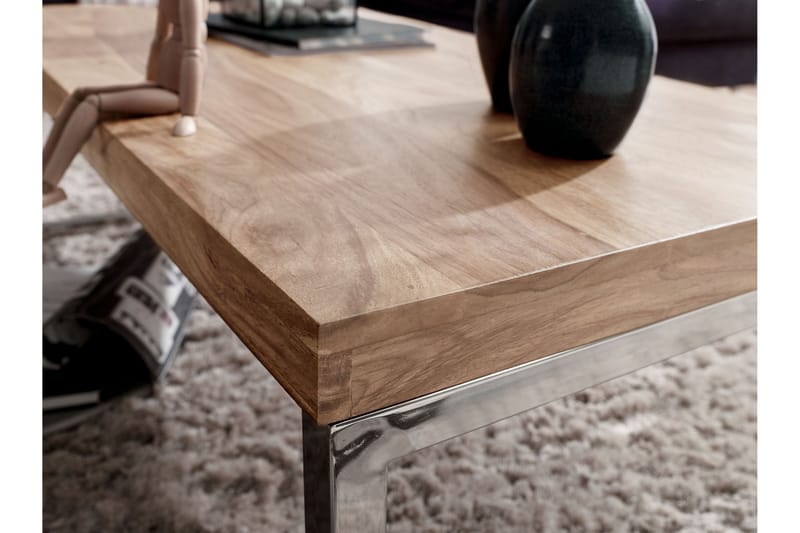 Thuxton Soffbord 120 cm - Akacia/Krom - Möbler - Bord & matgrupper - Soffbord