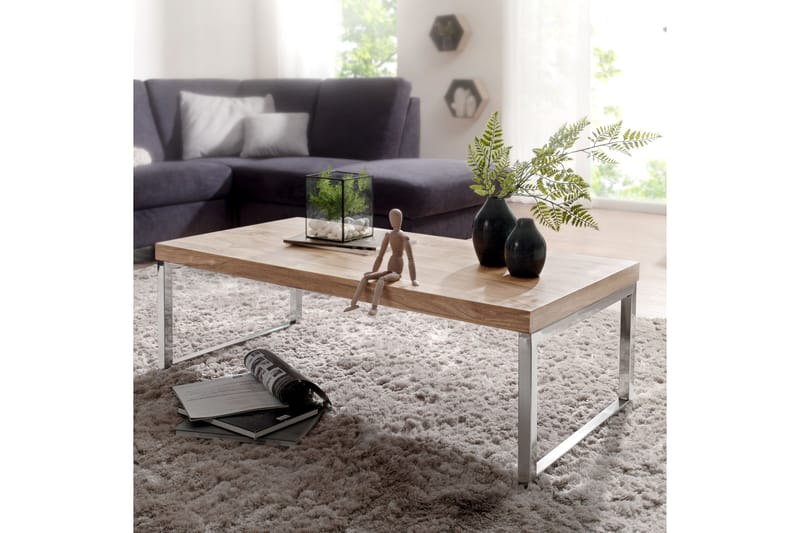 Thuxton Soffbord 120 cm - Akacia/Krom - Möbler - Bord & matgrupper - Soffbord