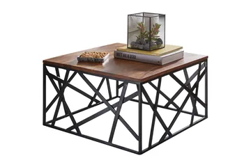 Tijero Soffbord 60 cm - Massivt Trä/Svart - Möbler - Bord & matgrupper - Soffbord