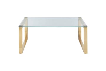 Soffbord Tilon Guld/transparent - Guld/transparent - Möbler - Bord & matgrupper - Soffbord