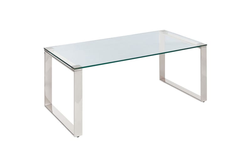 Soffbord Tilon Silver/Transparent - Silver/Transparent - Möbler - Bord & matgrupper - Soffbord