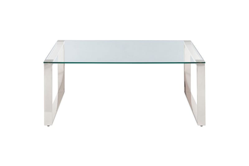 Soffbord Tilon Silver/Transparent - Silver/Transparent - Möbler - Bord & matgrupper - Soffbord