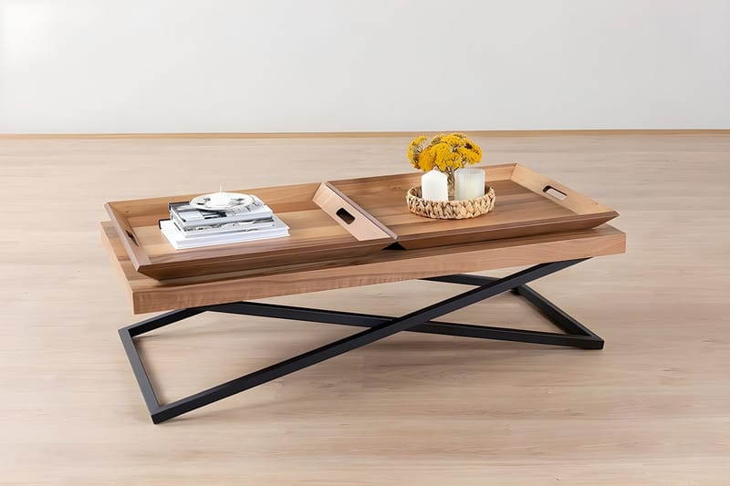 Towly Soffbord 120 cm - Valnöt - Möbler - Bord & matgrupper - Soffbord