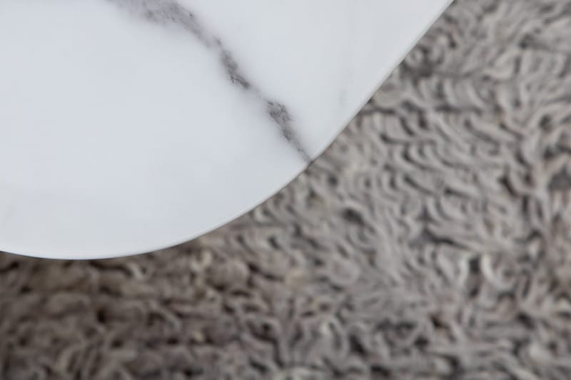 Tristar Soffbord 80 cm - Marmor/Vit/Svart - Möbler - Bord & matgrupper - Soffbord