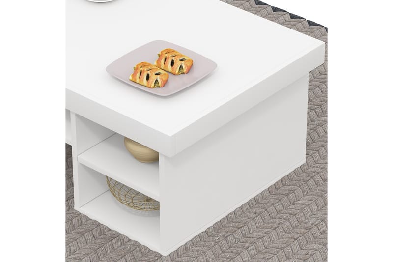 Tyngsjö Soffbord 92 cm med Förvaring Hyllor - Vit - Möbler - Bord & matgrupper - Soffbord